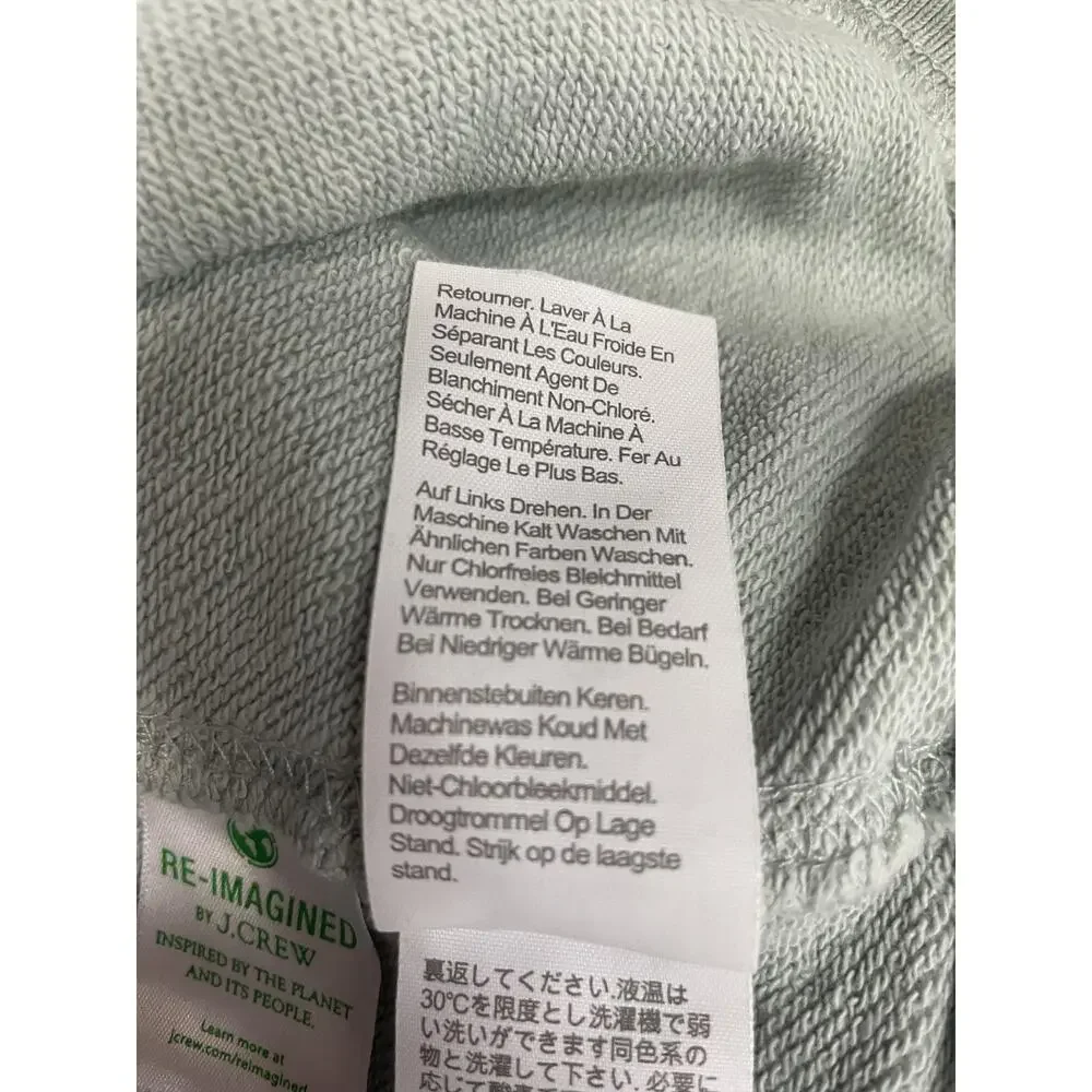 J.CREW Sweatshirt Womens S Green Pullover Graphic California Casual Athleisure